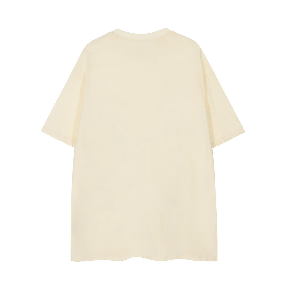 Little Devil Embroidered Casual Short Sleeve
