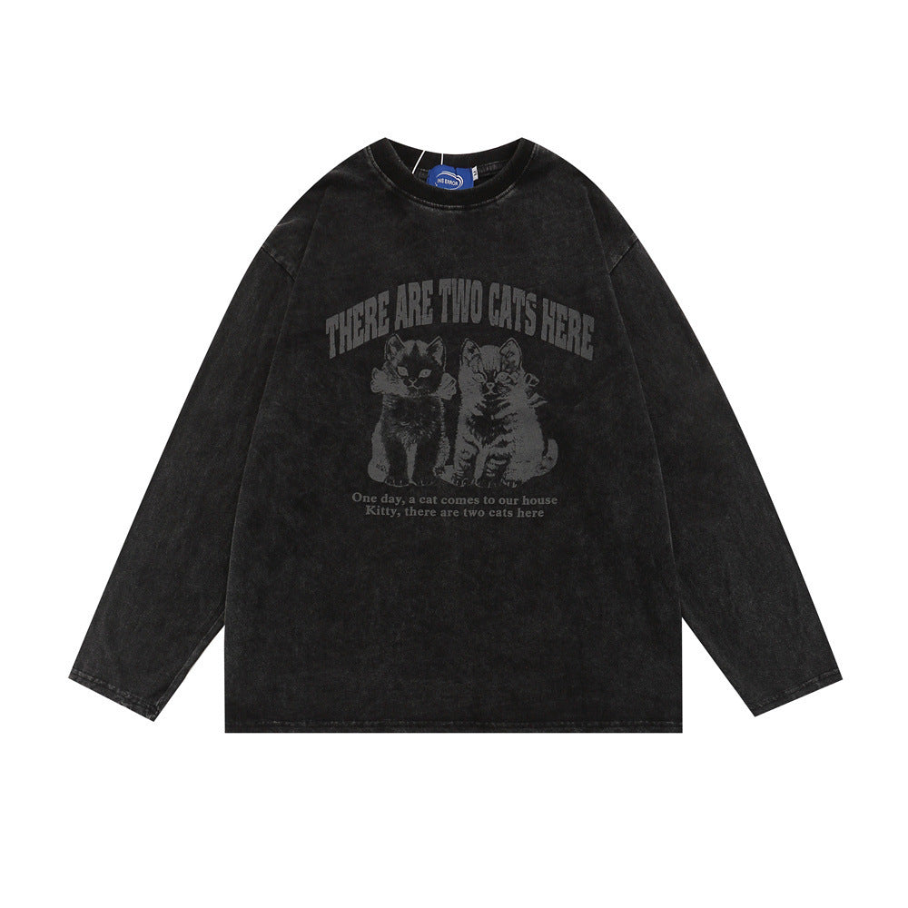 Casual Long Sleeve T-shirt Coat For Men