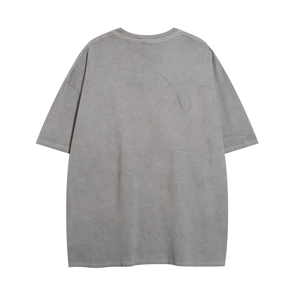 Punk Letter Print Short-sleeve Men's Hip Hop