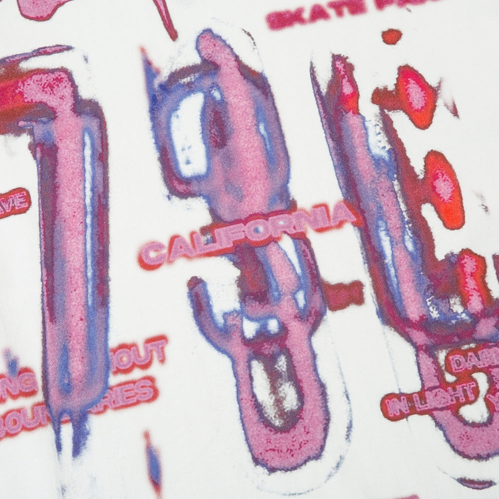 Graffiti Letters Abstract Short Sleeve