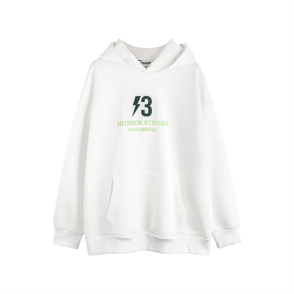 Fashion Lightning Printed Hoodie Men