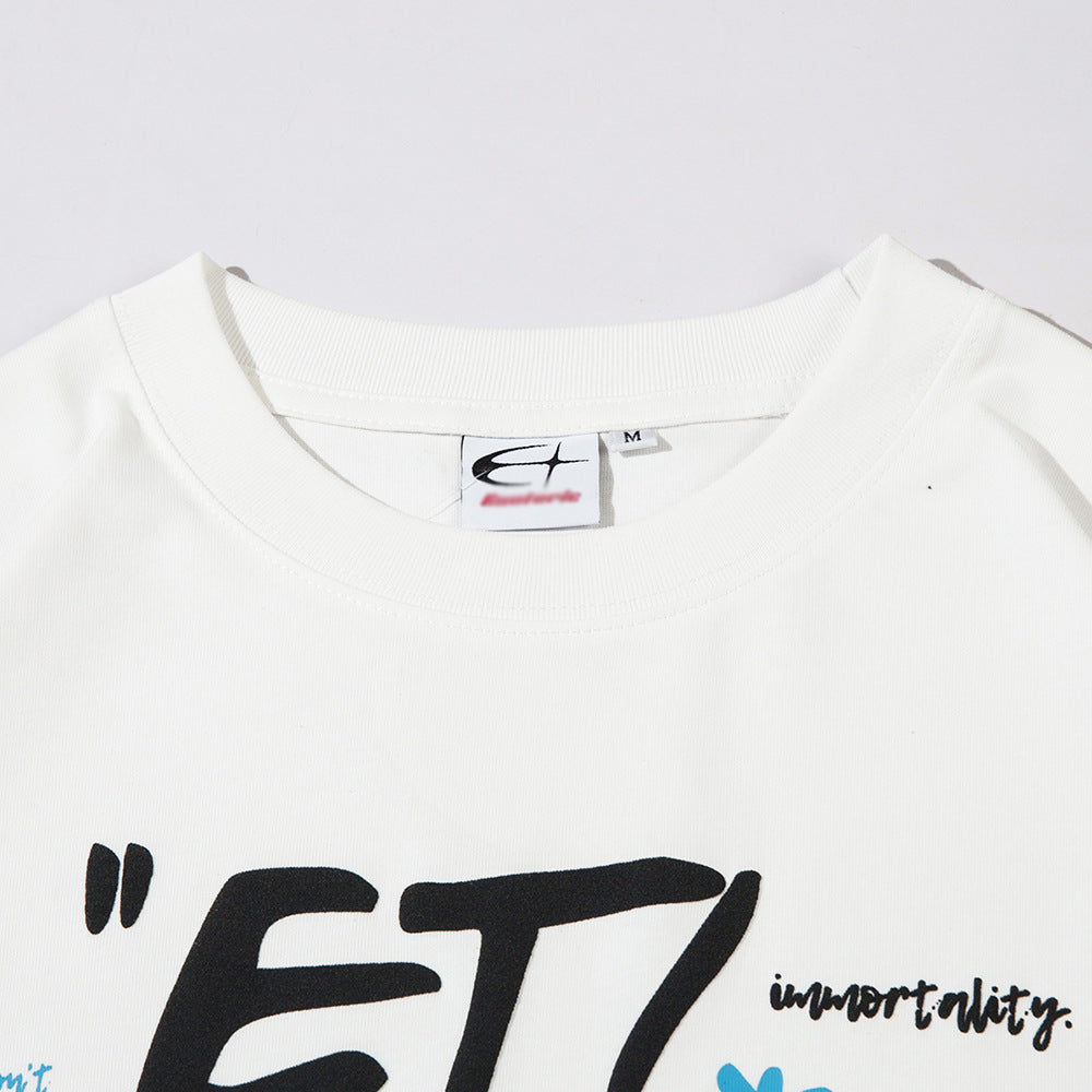 Street Graffiti Letter Print Short-sleeve