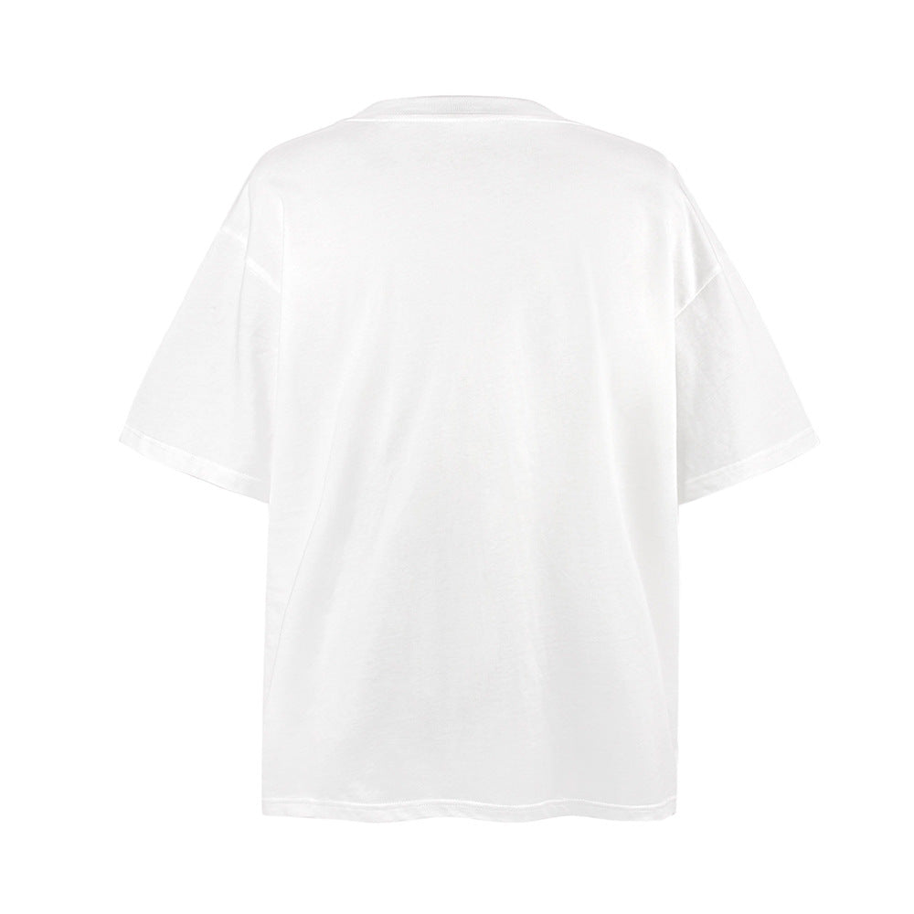 Little Angel Printed Short-sleeved T-shirt For Men