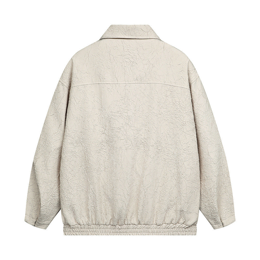Pleated Texture Coat Design Sense Special-interest Fashion Brand Men