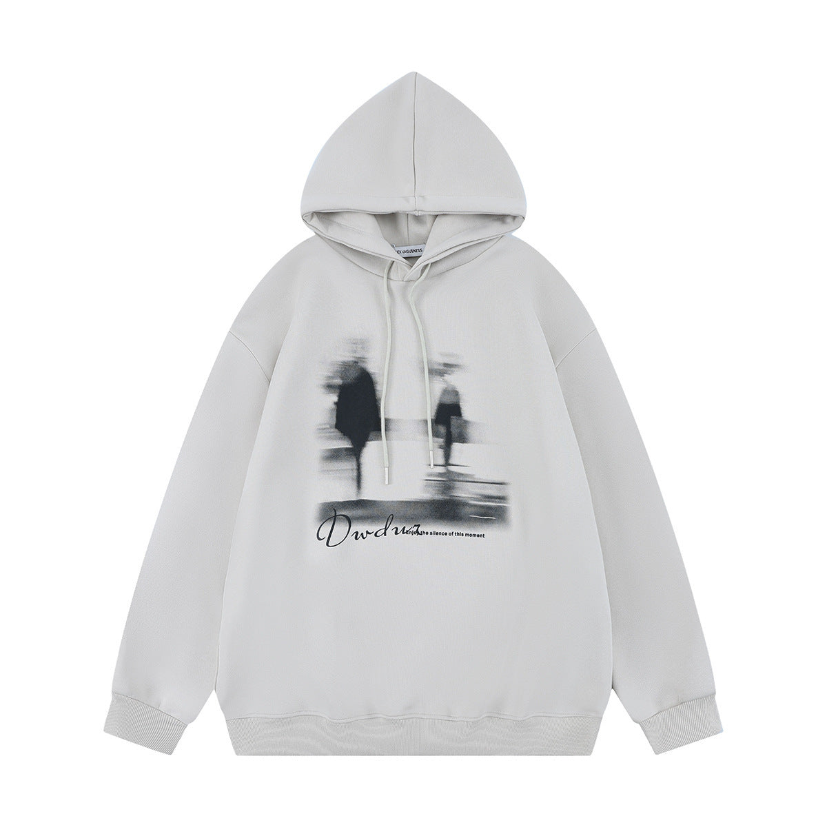 Men's Fashion Retro Creative Character Printing Loose-fitting Hoodie