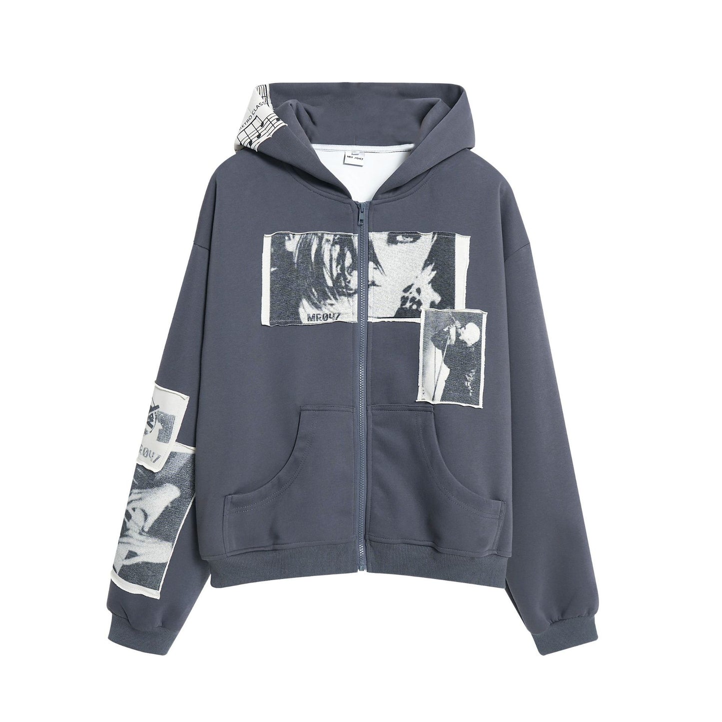 Men's Retro Simple Loose Hooded Sweater