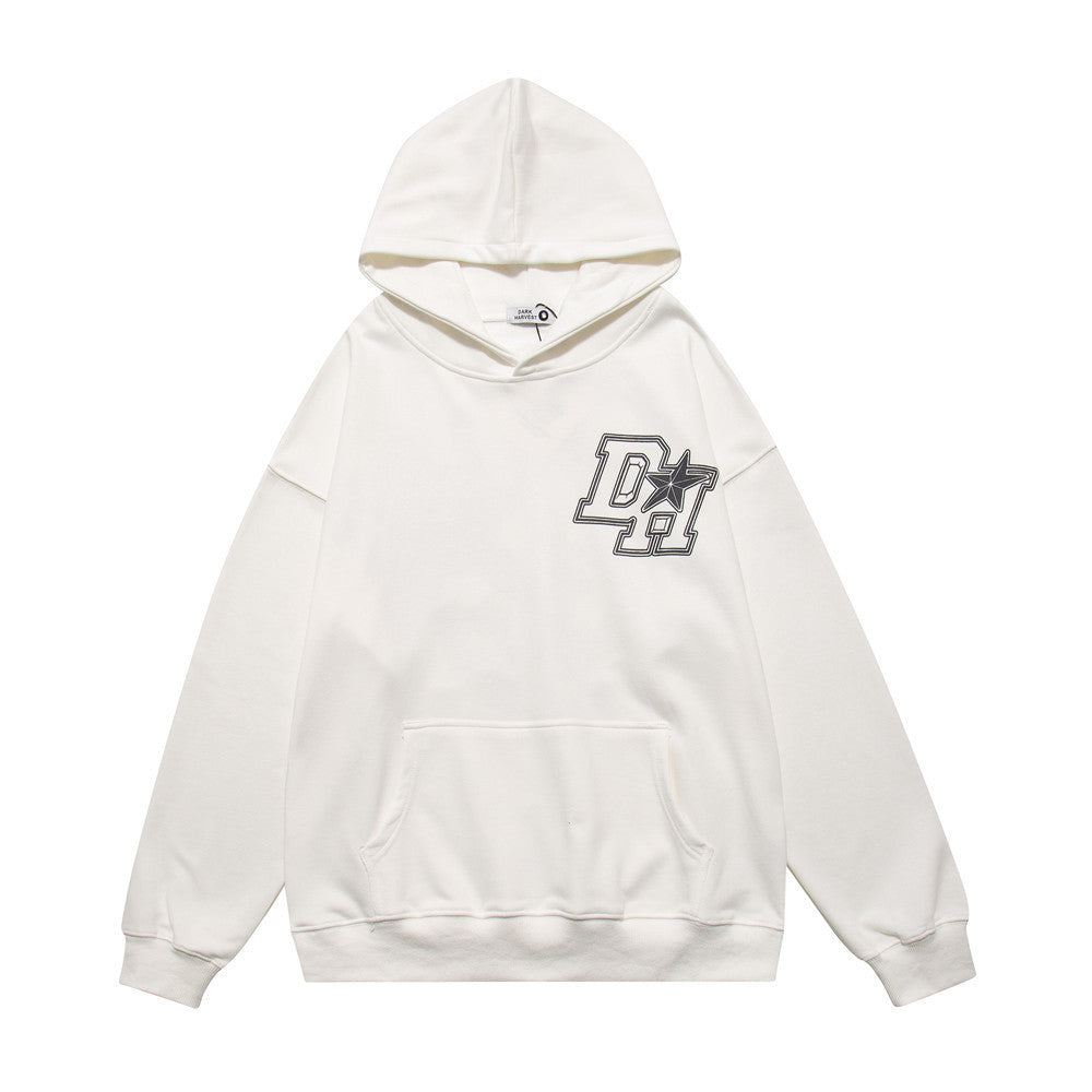 Fashion Letters Printed Hoodie Men