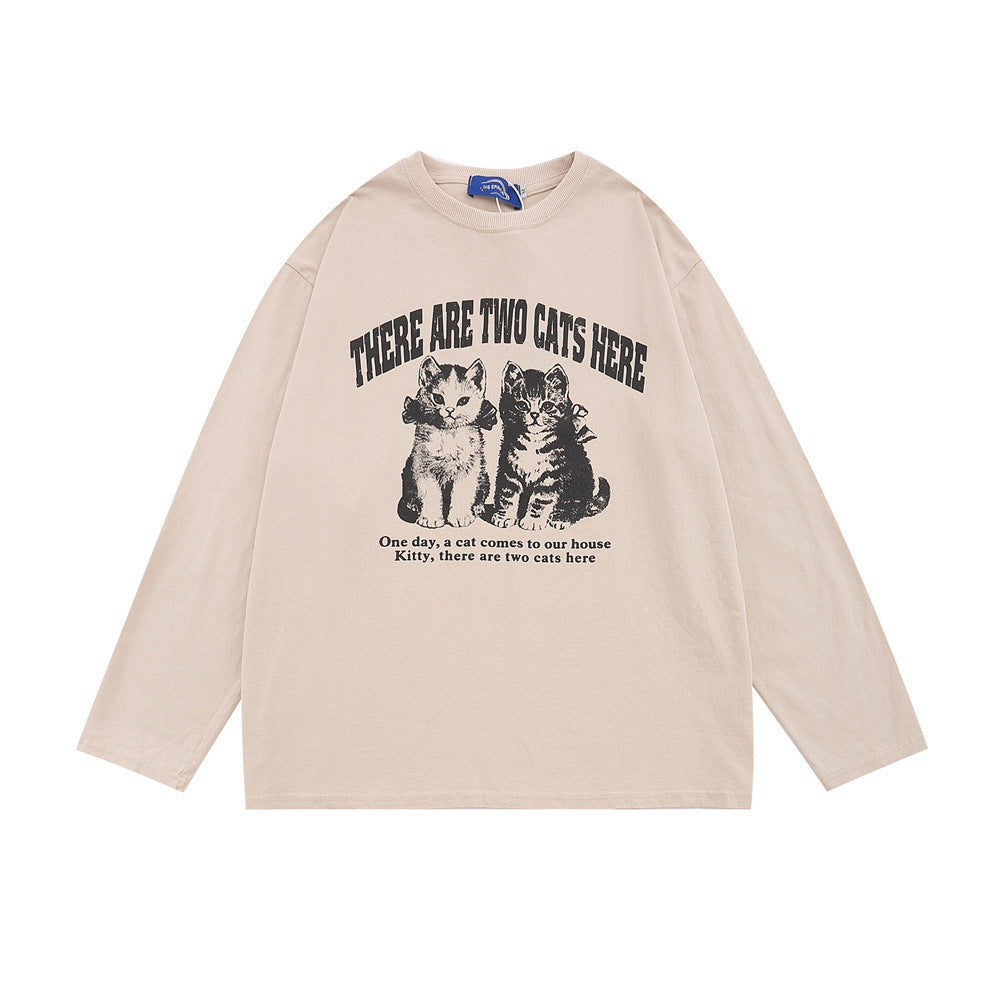 Casual Long Sleeve T-shirt Coat For Men