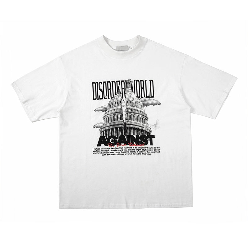 Men's Casual Street Retro Loose Sleeved T-shirt