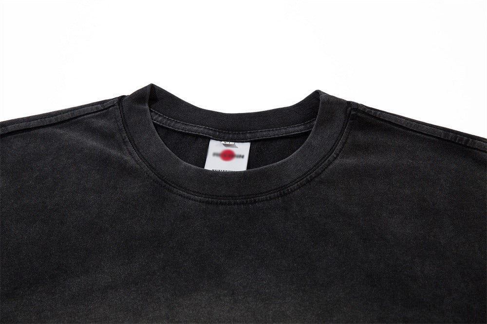 Design Question Mark Printed Short Sleeve Men