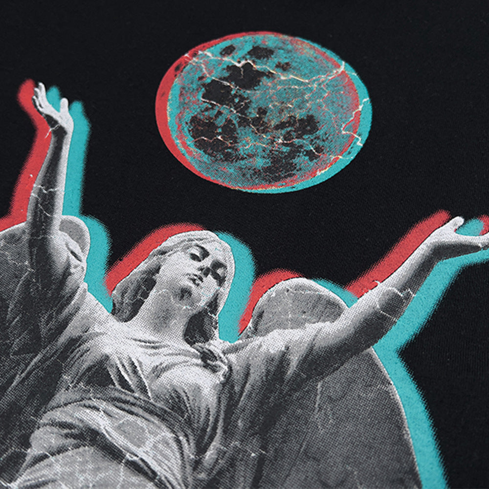 Men's Round Neck Half Sleeve Printed Short Sleeve T-Shirt