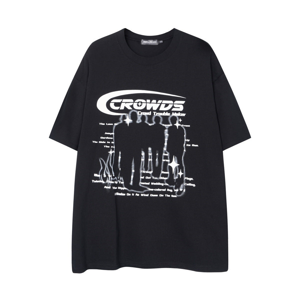 Men's Abstract Printing Short Sleeve