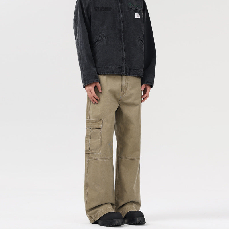 American Retro Washed High Street Hip Hop Overalls