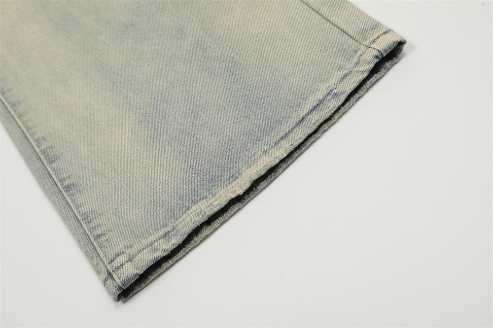 Retro Punk Worn Loose Wide Leg Leisure Straight-leg Pants