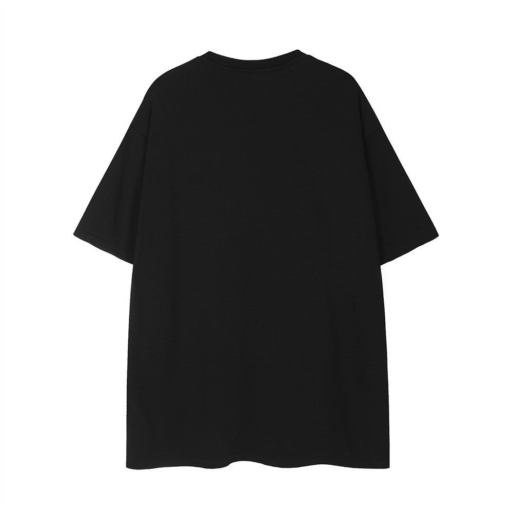 Letter Metal Nail Decoration Casual Short Sleeve