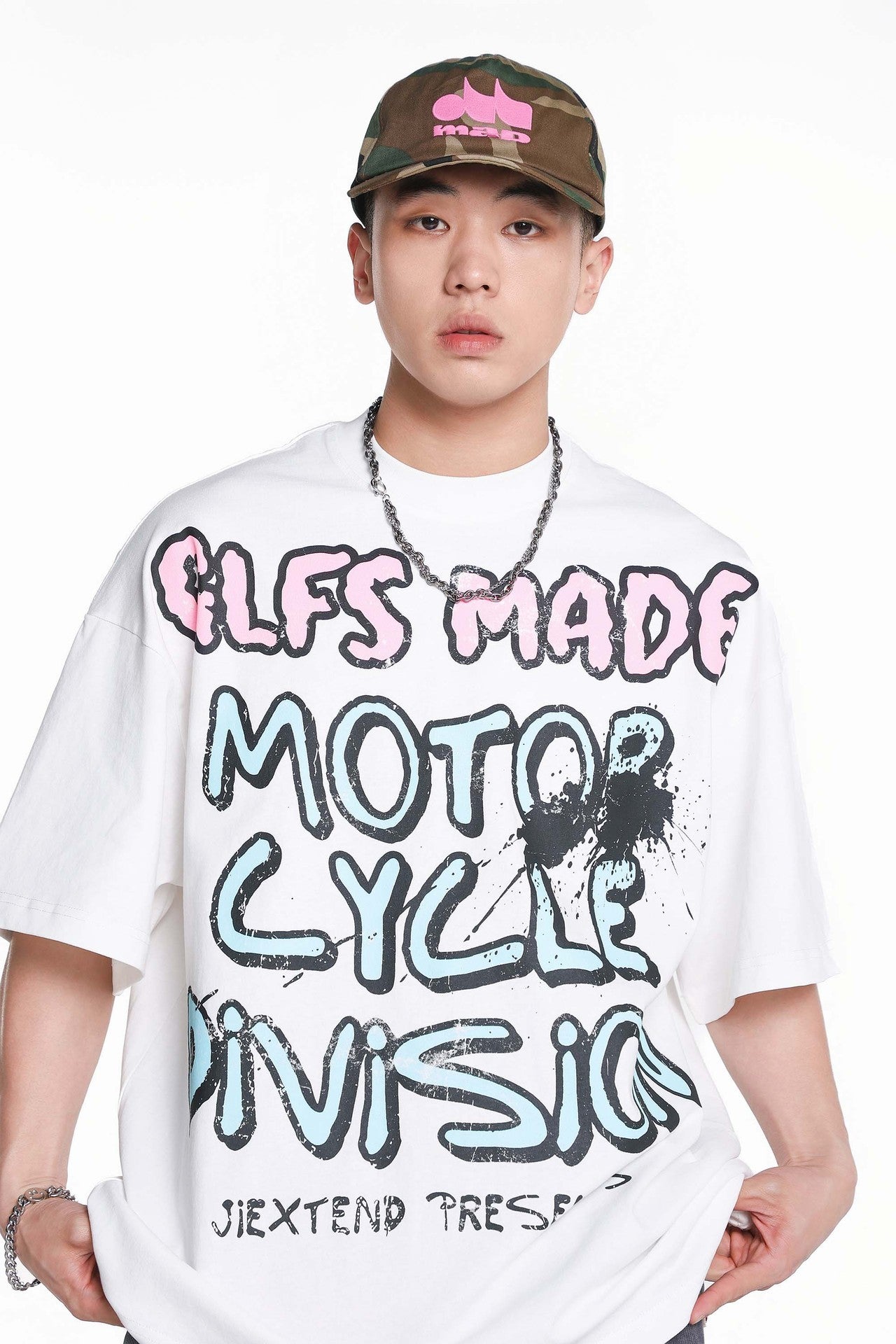 Creative Letters Printed Loose Casual Short-sleeved T-shirt