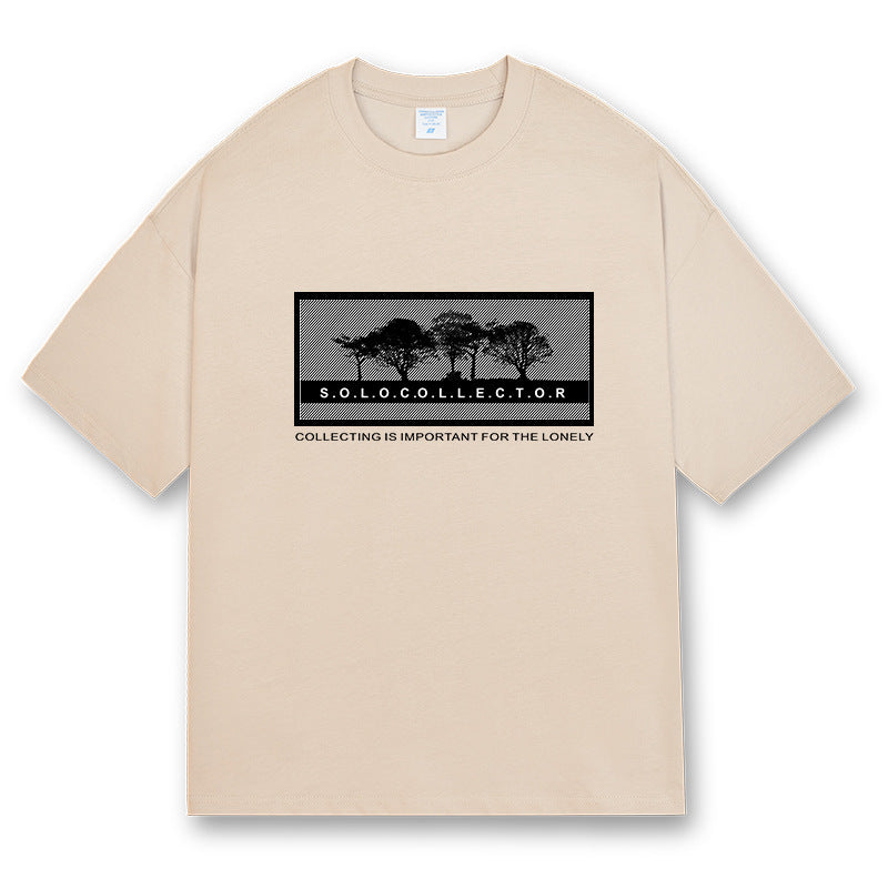 European And American Men's Loose Short-sleeved T-shirt