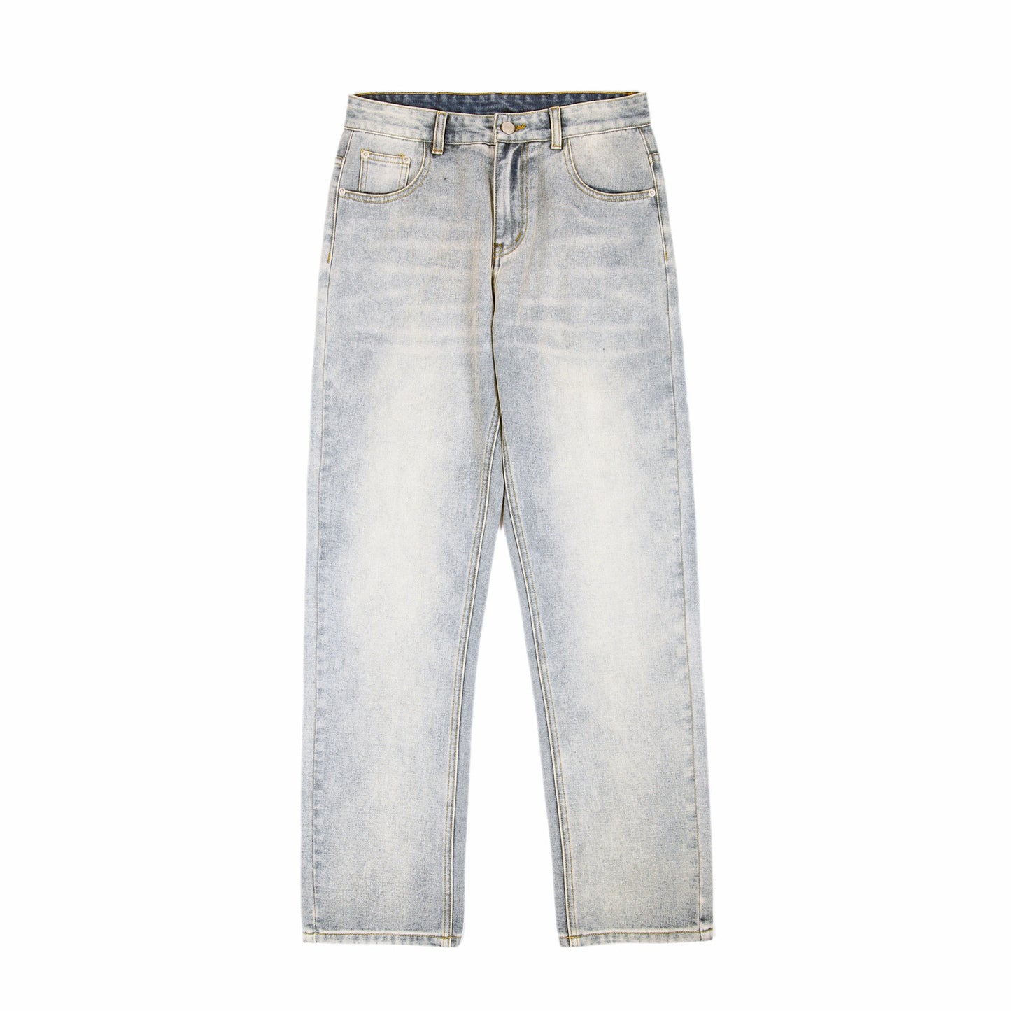 Light Color Retro Tapered Jeans Men's Autumn Ins