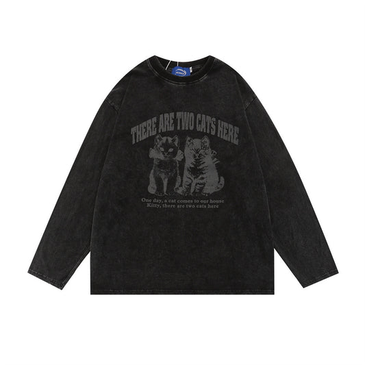 Casual Long Sleeve T-shirt Coat For Men