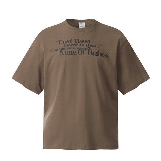 American Letter Print Short-sleeve