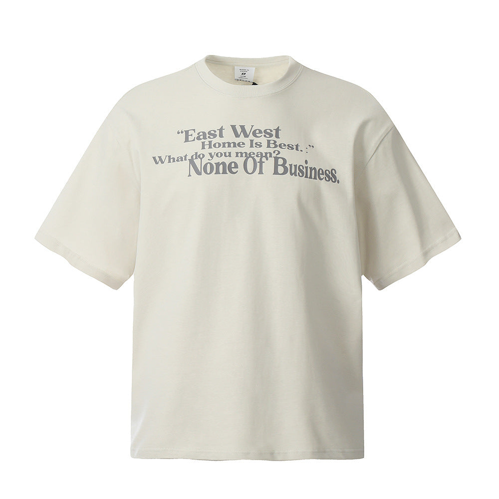 American Letter Print Short-sleeve