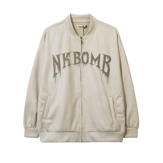 National Fashion European And American Rose Flower Baseball Uniform Jacket