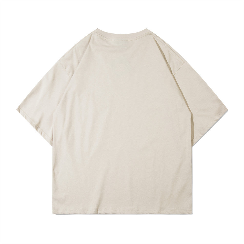 Letter Abstract Pattern Short Sleeve