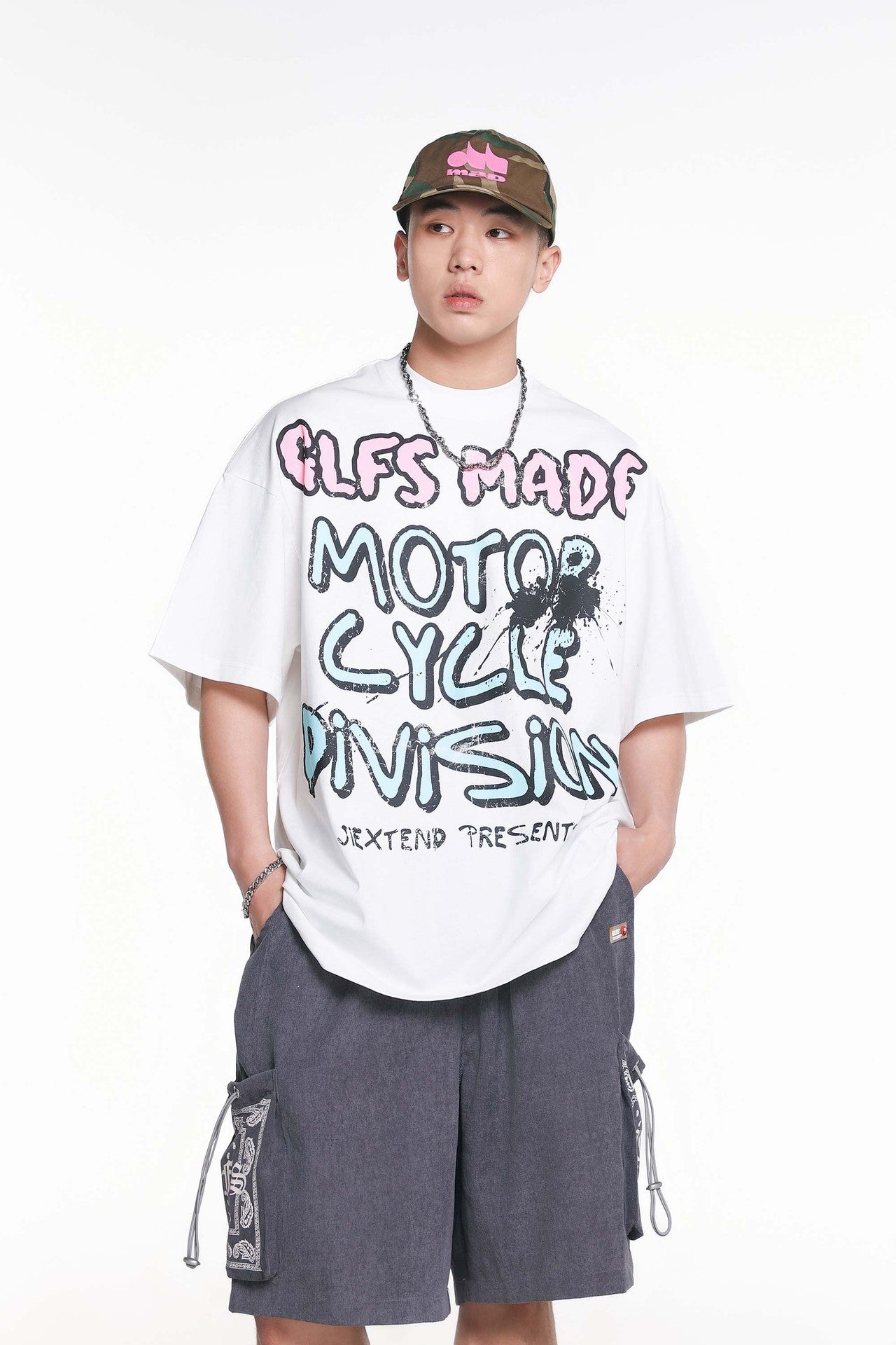 Creative Letters Printed Loose Casual Short-sleeved T-shirt