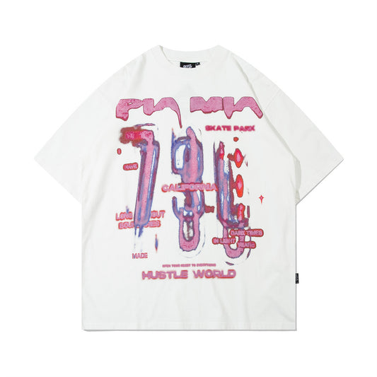 Graffiti Letters Abstract Short Sleeve