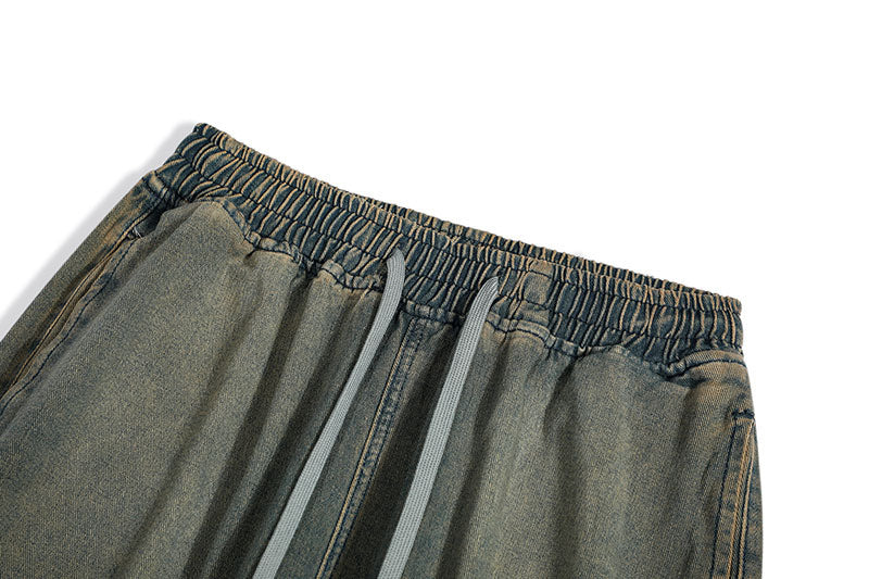 Retro Retro Loose Wide Leg Straight Hip Hop Workwear Pants