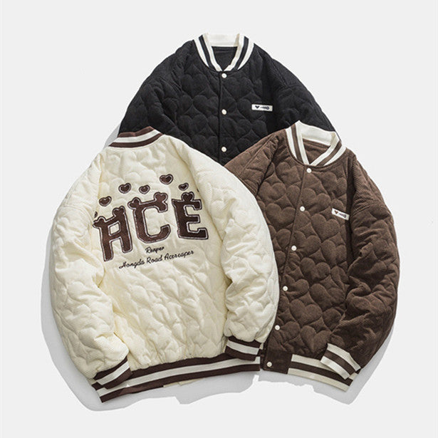 Real Shot American Retro Baseball Uniform Jacket Coat