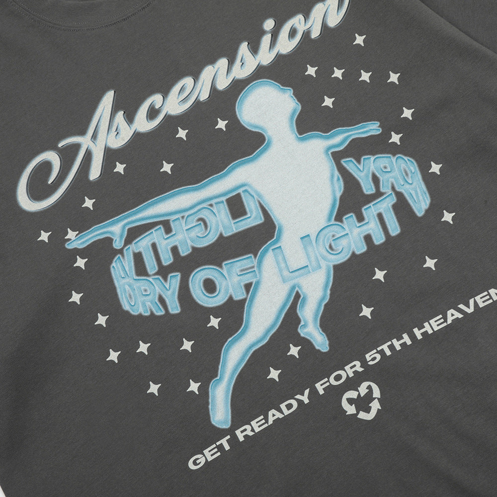 Men's Printed Short Sleeve Washed And Worn