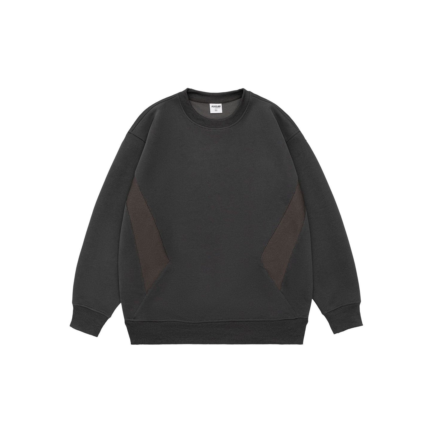 Retro Contrast Color Round Neck Sweater For Men
