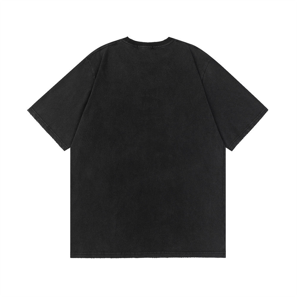 Flowing Waterfall Printed Short Sleeve T-shirt