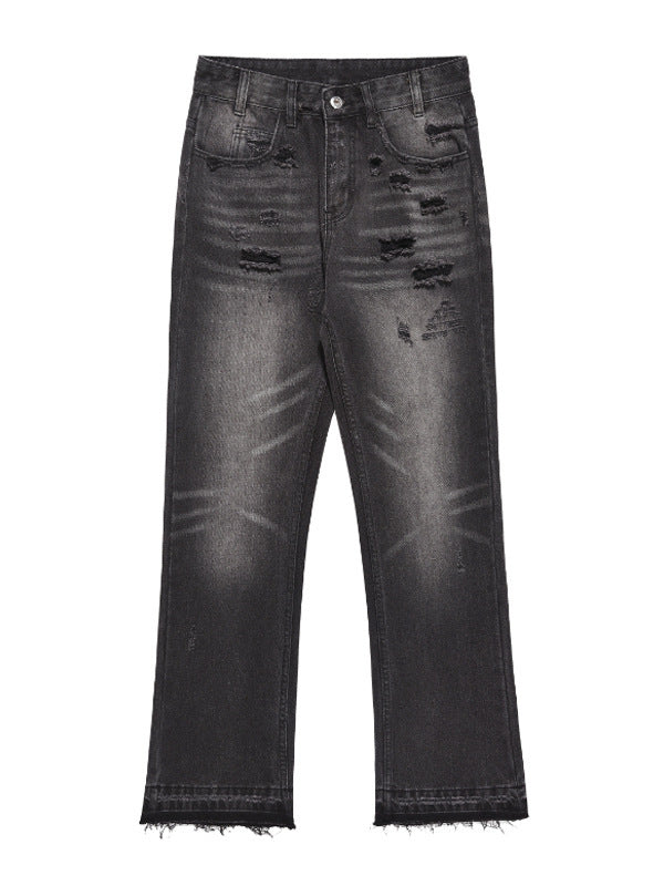 Micro-cut High-grade Ripped Jeans High Waist Niche