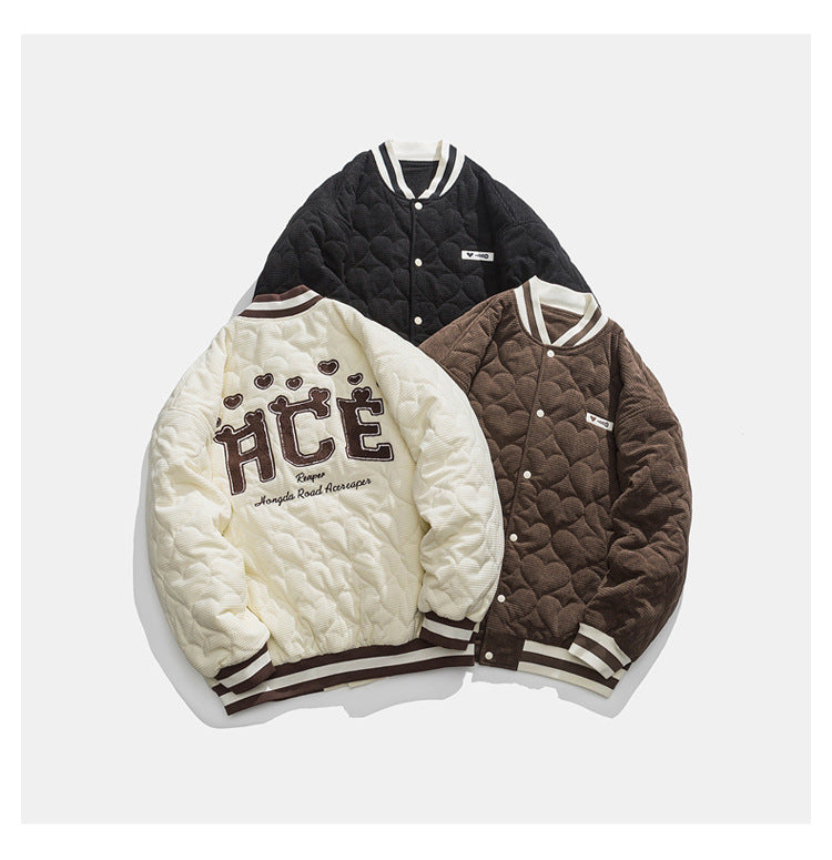 Real Shot American Retro Baseball Uniform Jacket Coat