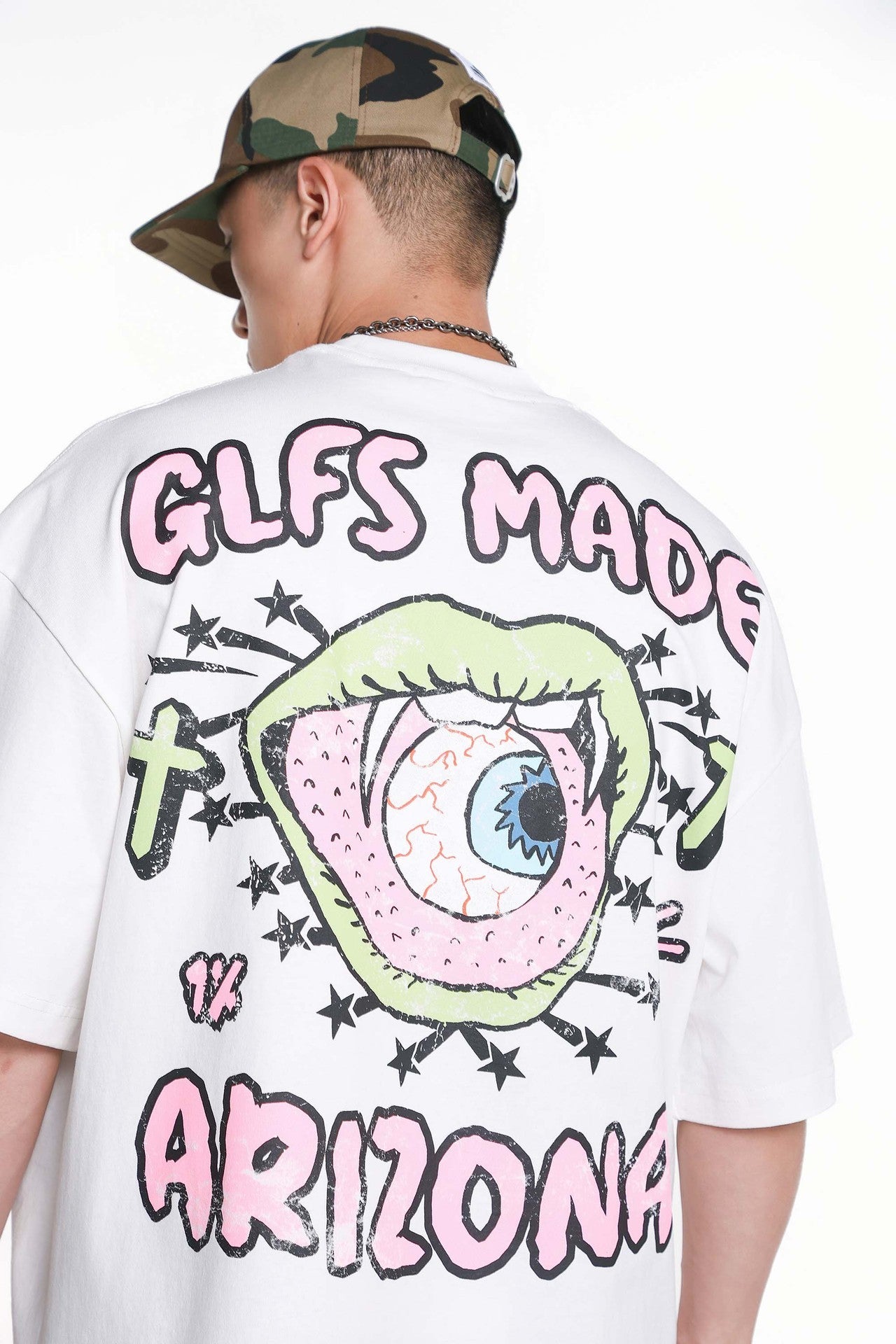 Creative Letters Printed Loose Casual Short-sleeved T-shirt