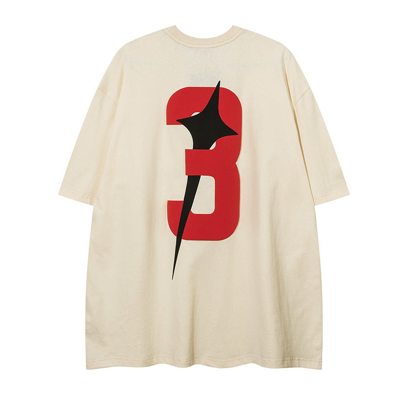 Creative Printing Cross XINGX Loose T-shirt