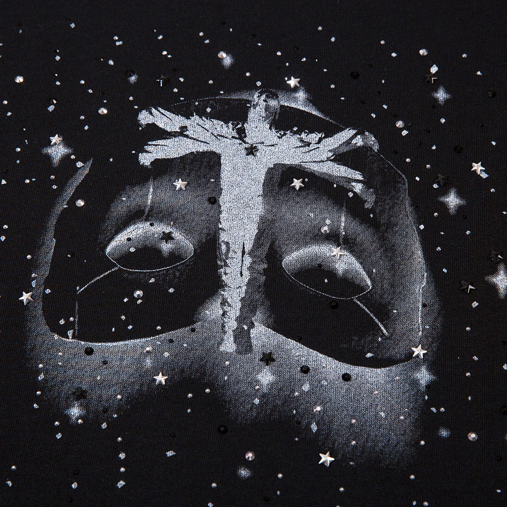Creative Mask Splash Ink Spray Paint Short Sleeve