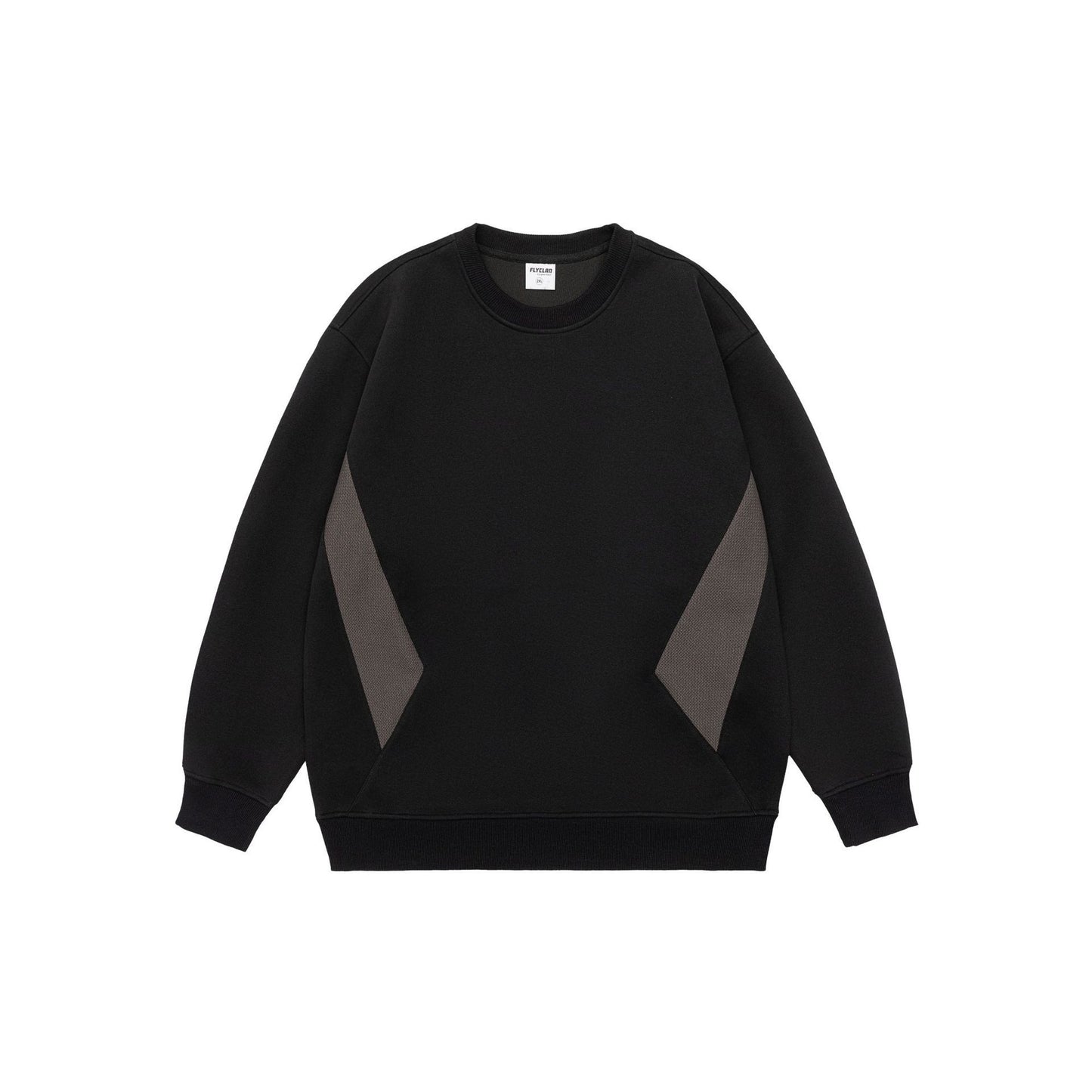 Retro Contrast Color Round Neck Sweater For Men
