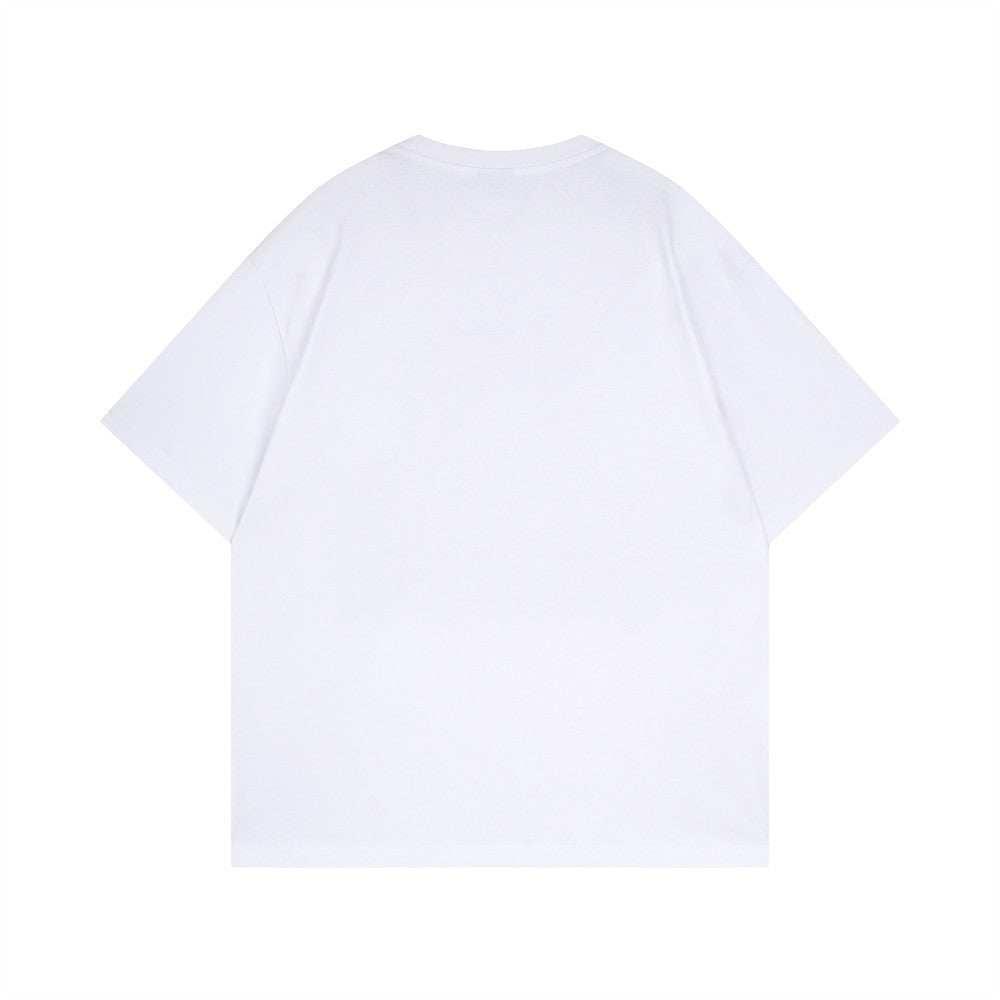 Spoof Masked Printing Short Sleeved T-shirt