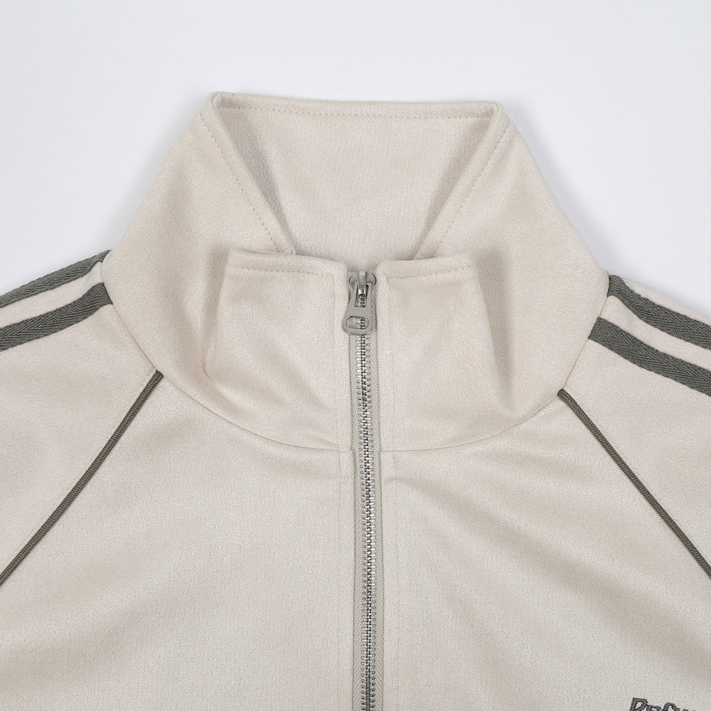 Fashion Striped Casual Sports Jacket Men