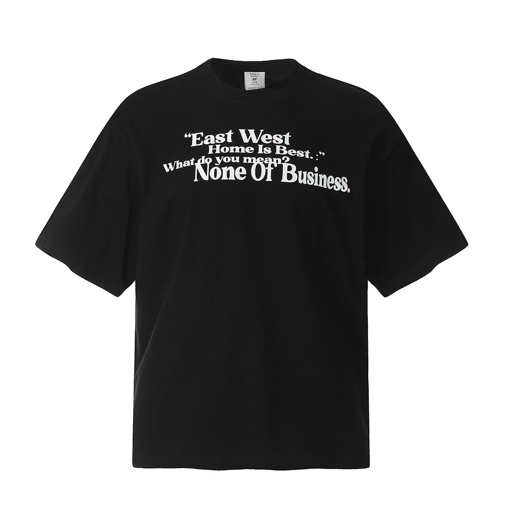 American Letter Print Short-sleeve