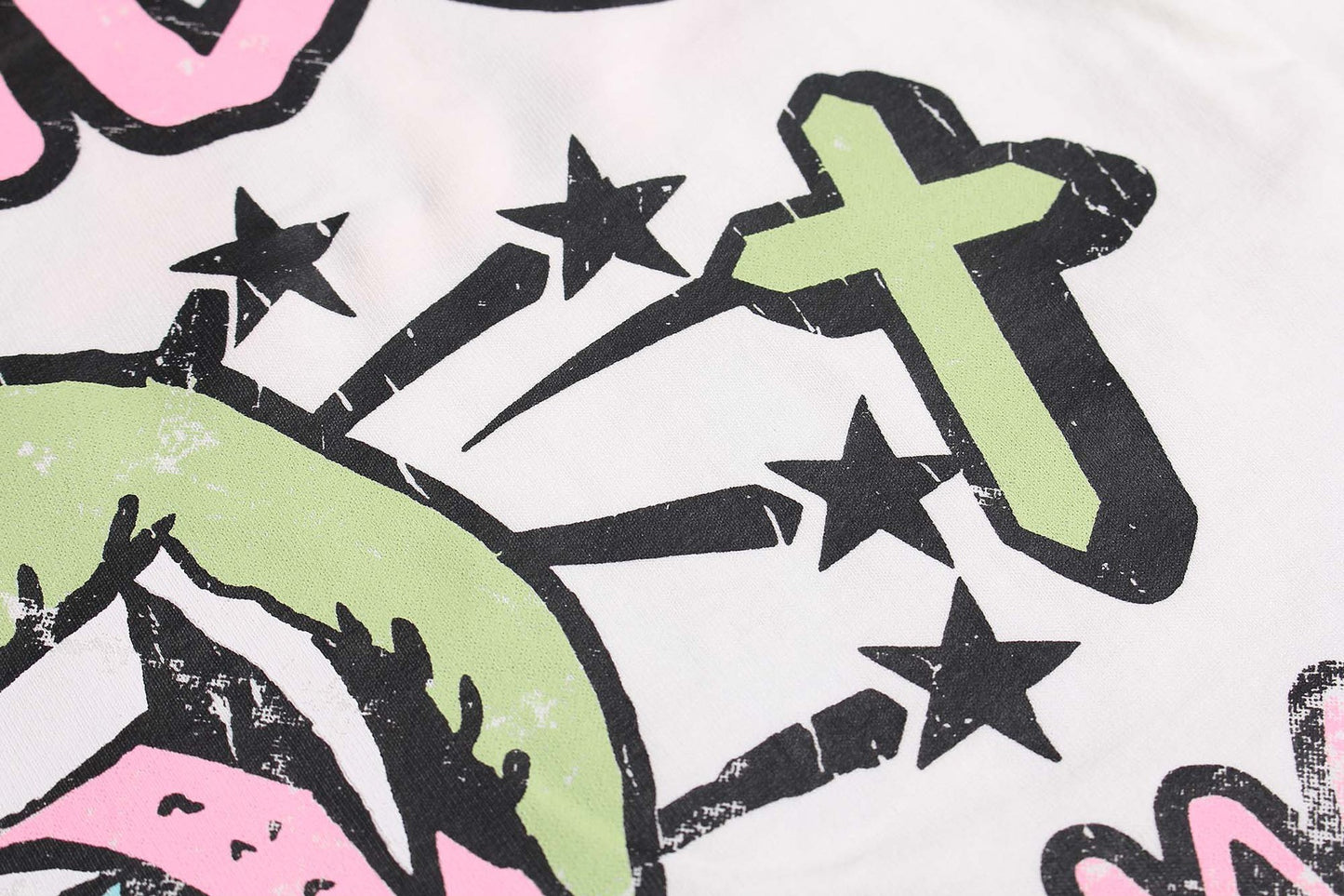 Creative Letters Printed Loose Casual Short-sleeved T-shirt