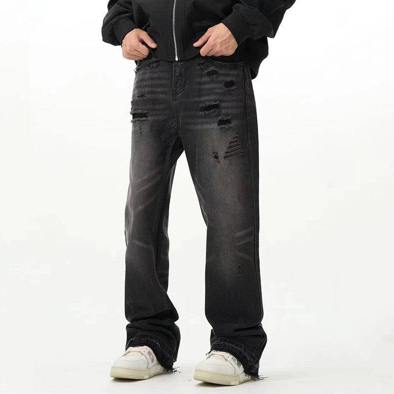 Micro-cut High-grade Ripped Jeans High Waist Niche
