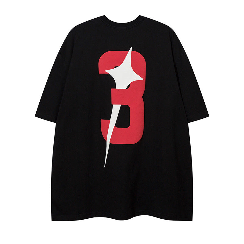 Creative Printing Cross XINGX Loose T-shirt