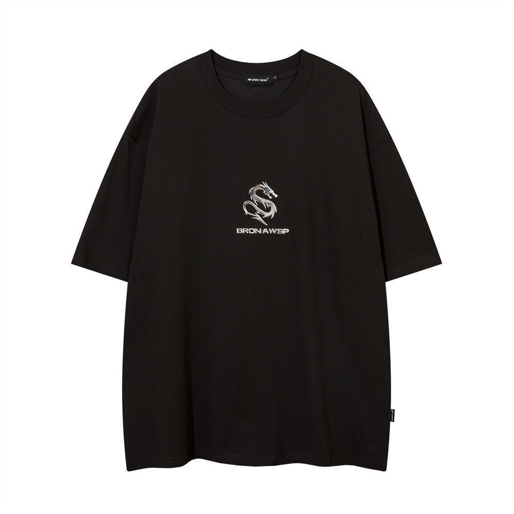 Street Ins Casual Simple Round Neck Half Sleeve