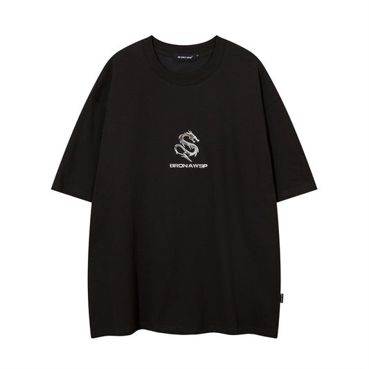Street Ins Casual Simple Round Neck Half Sleeve