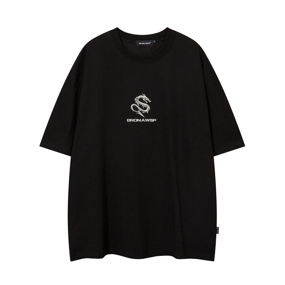 Street Ins Casual Simple Round Neck Half Sleeve