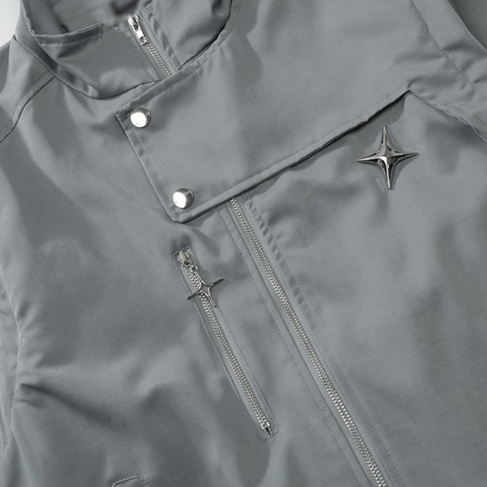 Removable Sleeves Overalls Men